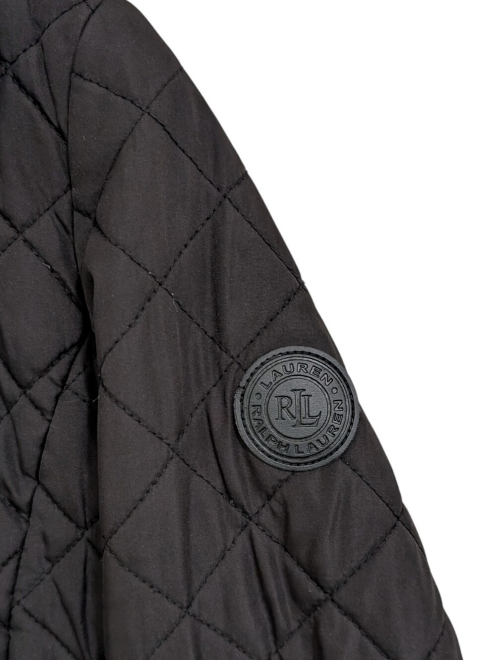Lauren Ralph Lauren Black Diamond Quilted Snap Jacket Size S Petite - Picture 8 of 11